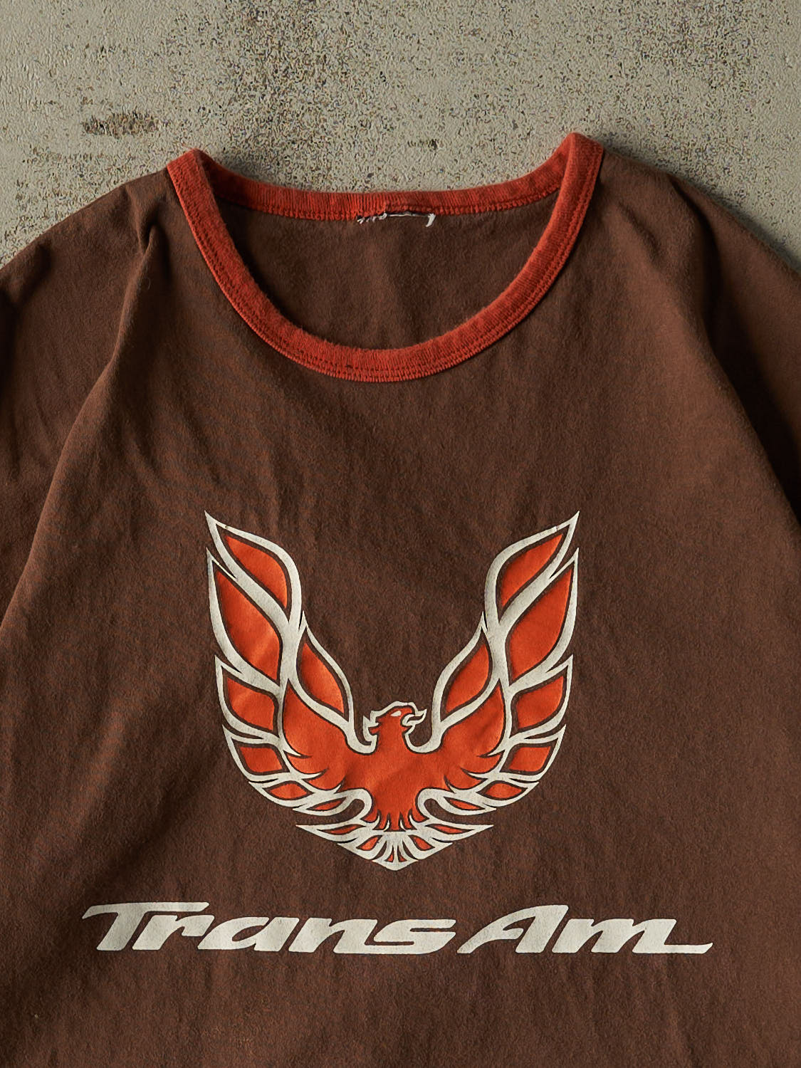 Vintage 90s Brown Trans Am Ringer Tee (L/XL)