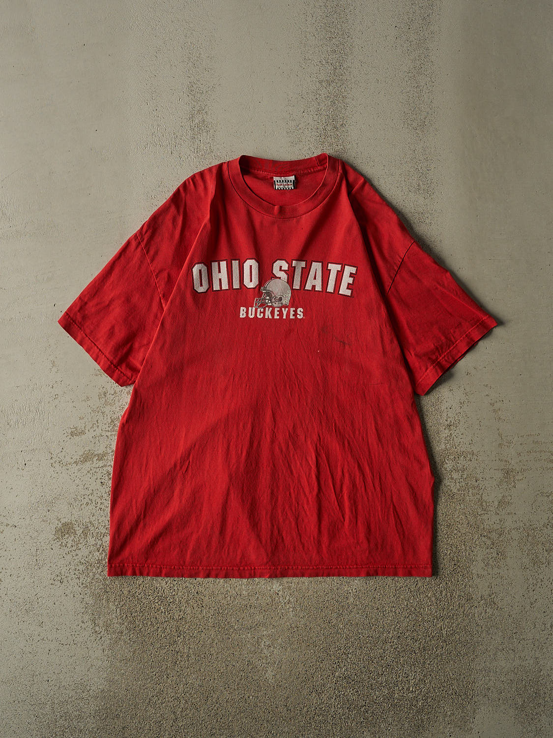Vintage 90s Red Ohio State University Buckeyes Tee (XL/XXL)
