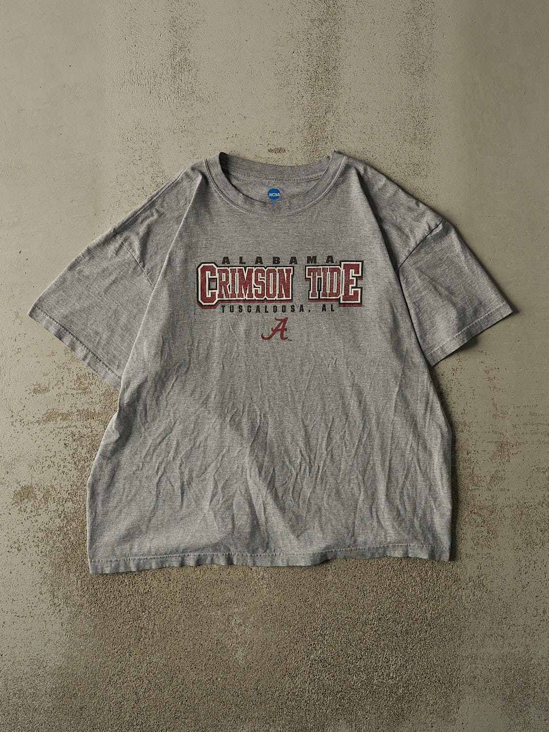 Vintage Y2K Grey University of Alabama Crimson Tide Tee (XL/XXL)