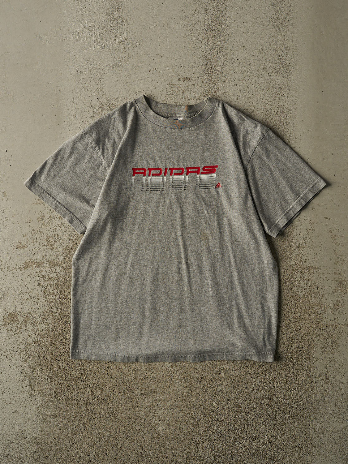 Vintage 90s Grey Adidas Logo Tee (M/L)
