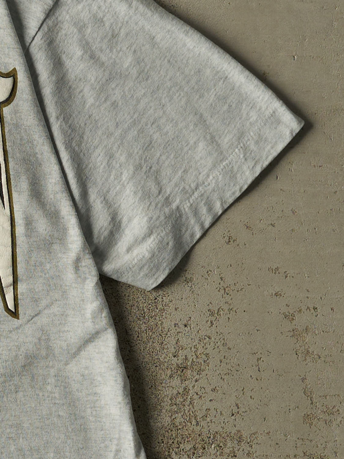 Vintage 80s Heather Grey Washington Puff Print Single Stitch Tee (L/XL)