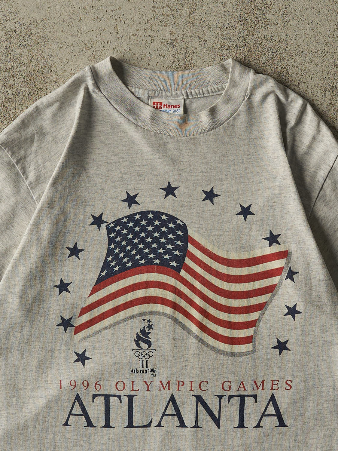 Vintage 96' Heather Grey Atlanta Olympics Single Stitch Tee (XS/S)