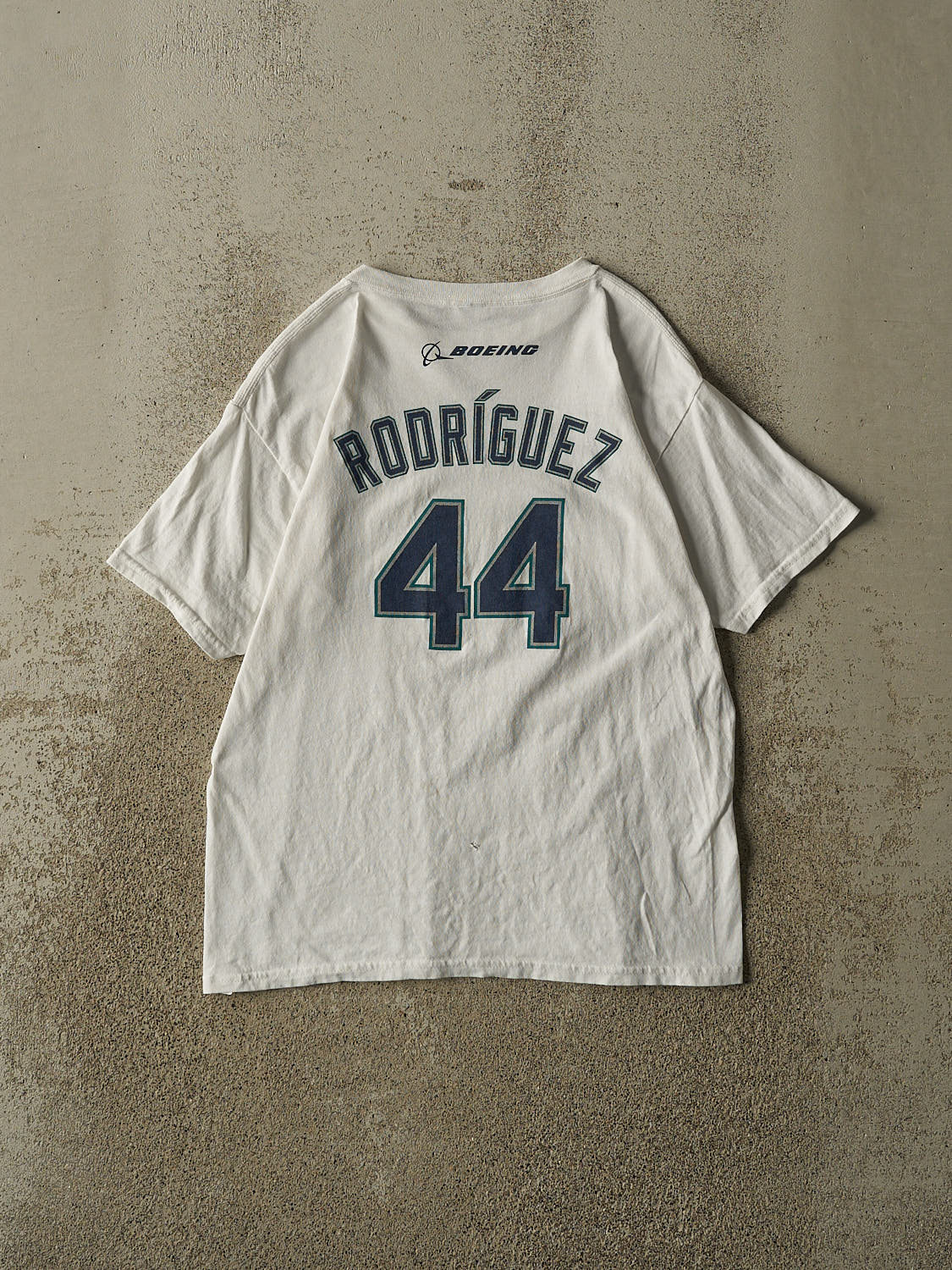 Vintage Y2K White Seattle Mariners #44 Rodriguez Tee (XS/S)