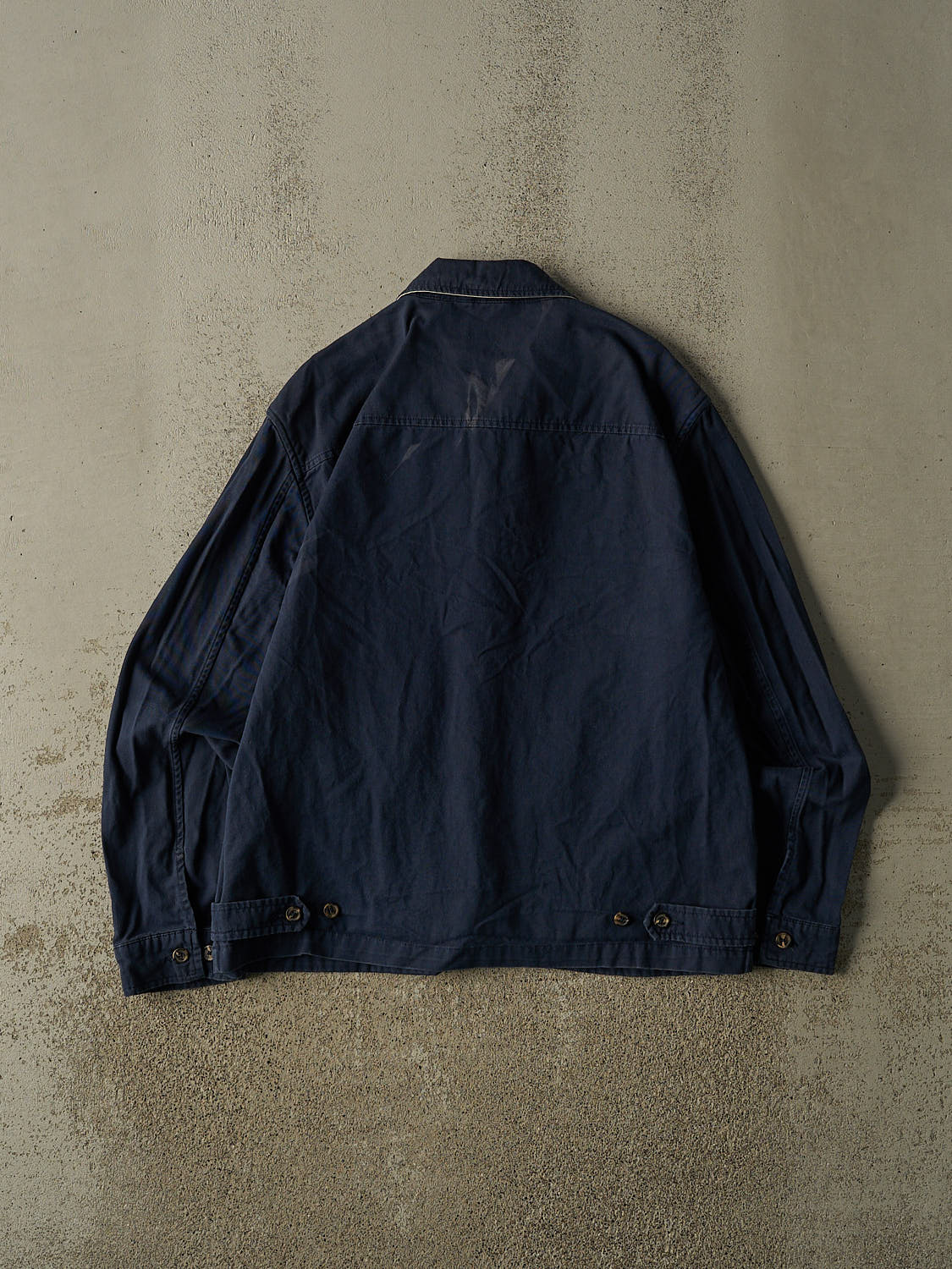 Vintage Y2K Navy Blue Tommy Hilfiger Harrington Jacket (M/L)