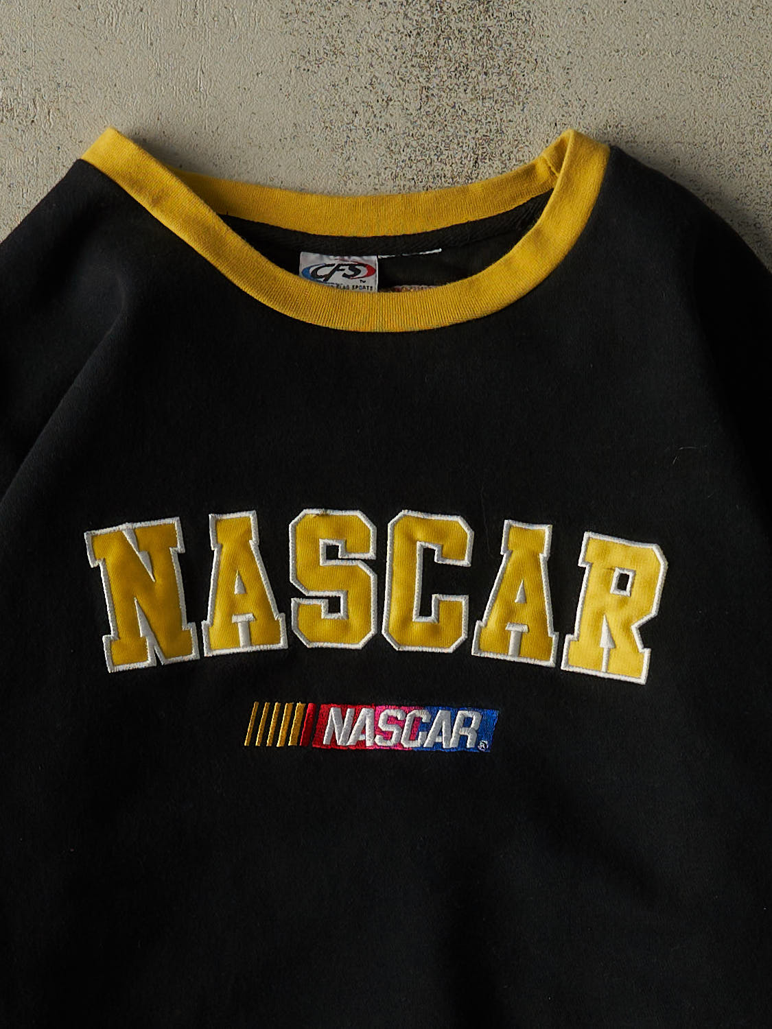 Vintage Y2K Black Nascar Embroidered Crewneck (XXL)
