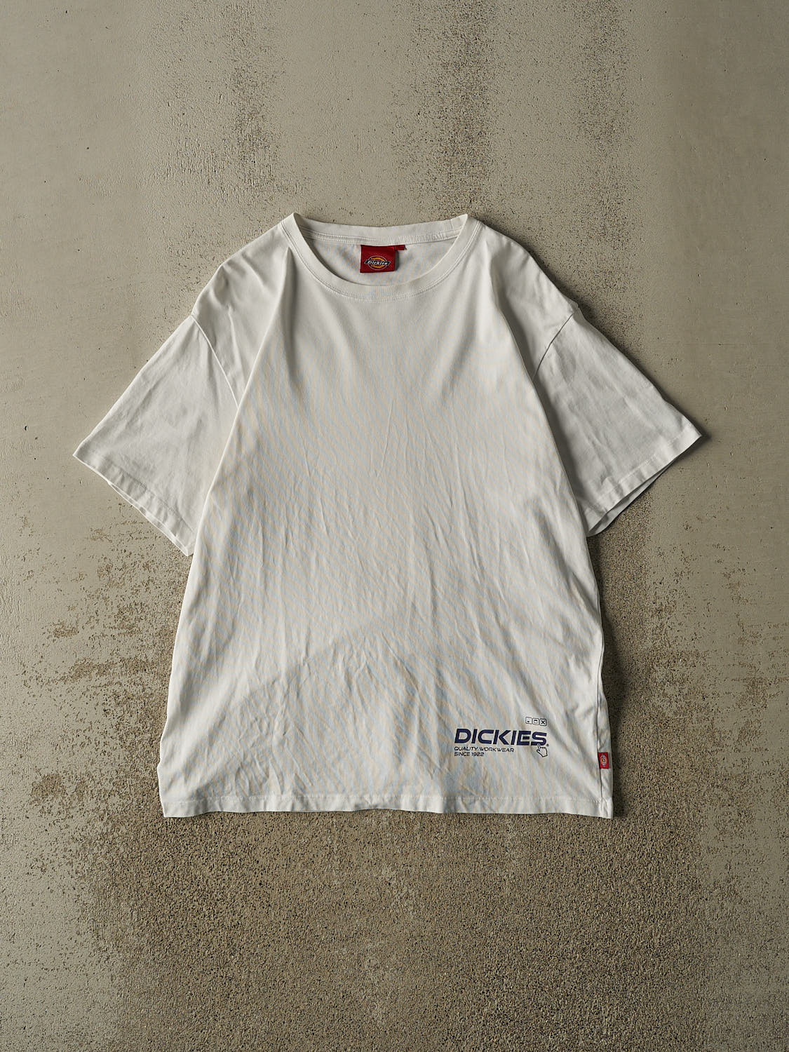 Vintage 90s White Dickies Logo Tee (L)