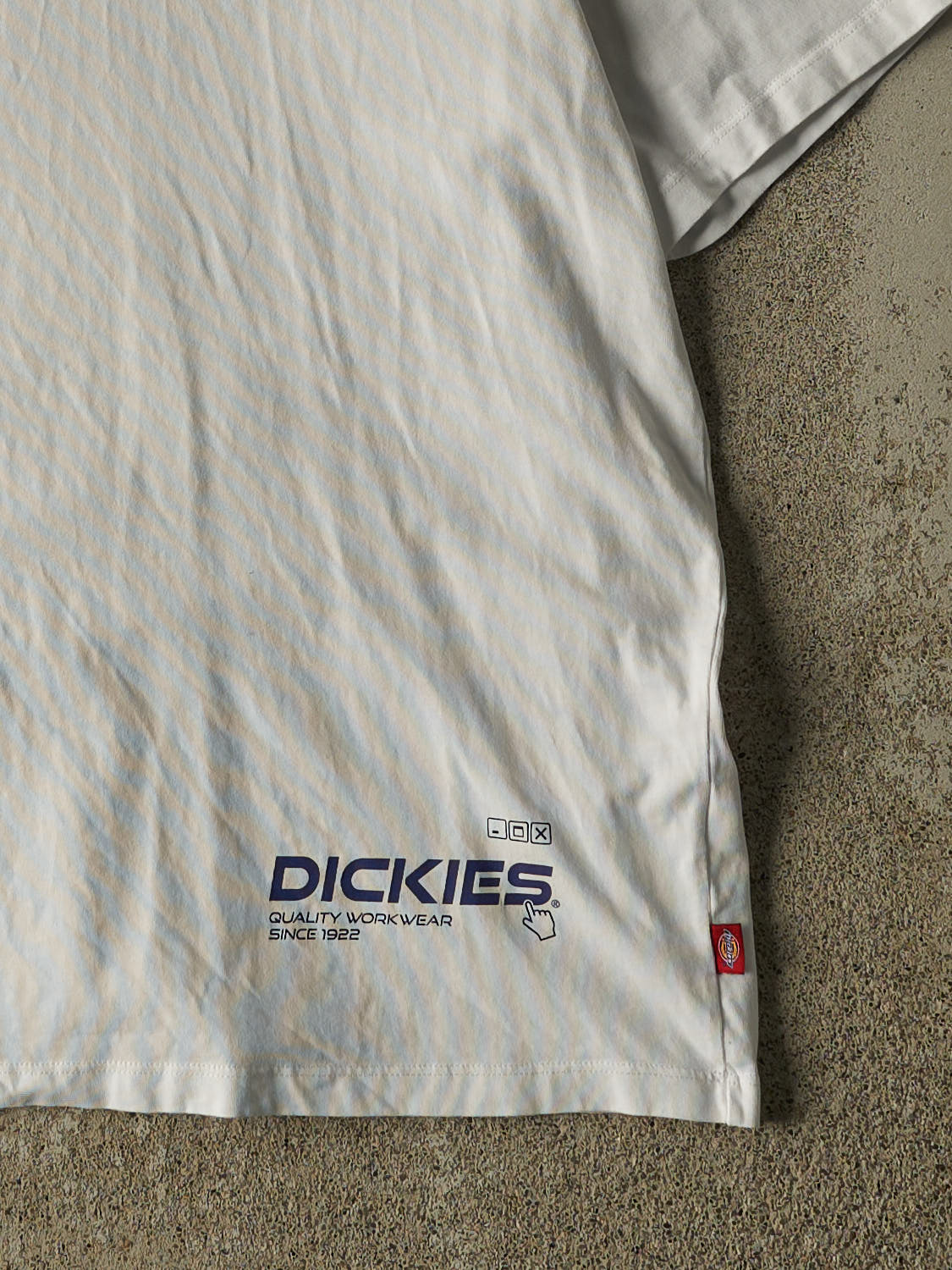 Vintage 90s White Dickies Logo Tee (L)