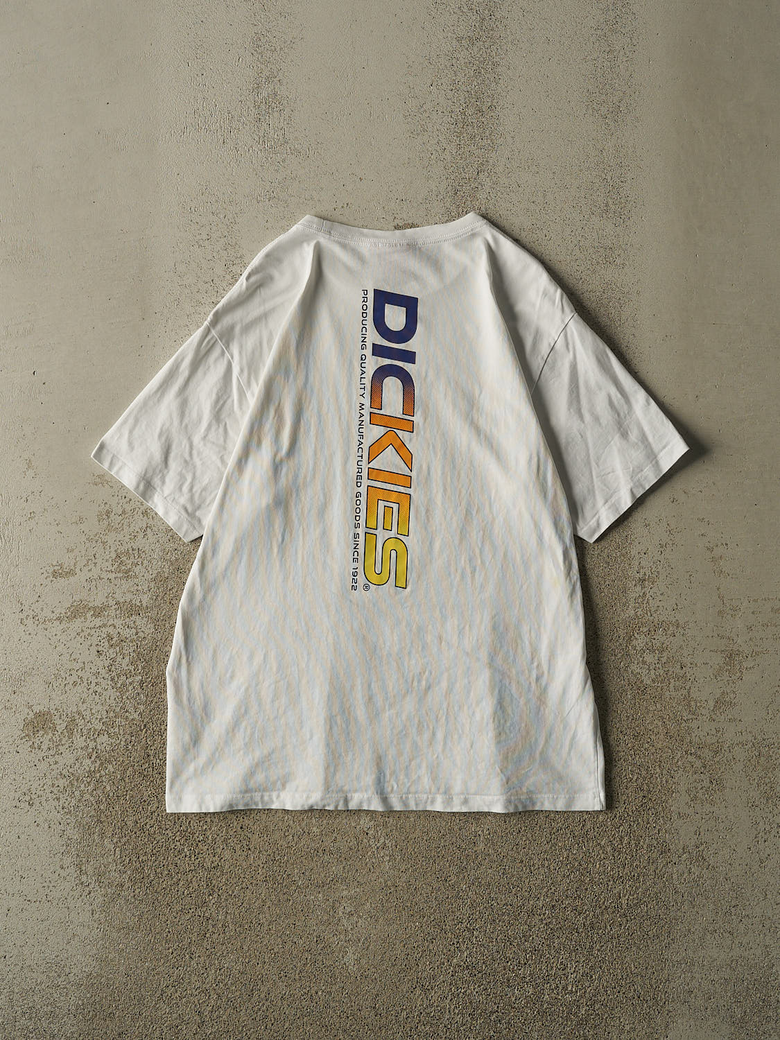 Vintage 90s White Dickies Logo Tee (L)