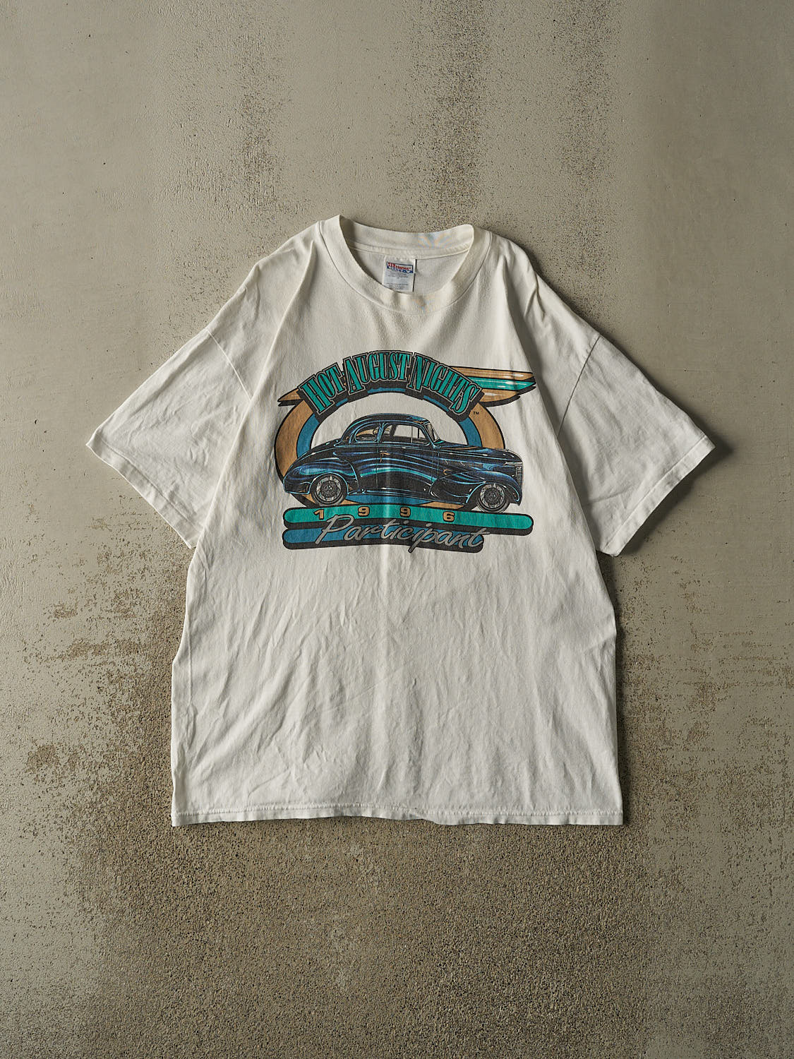 Vintage 96' White Hot August Nights Car Tee (L/XL)
