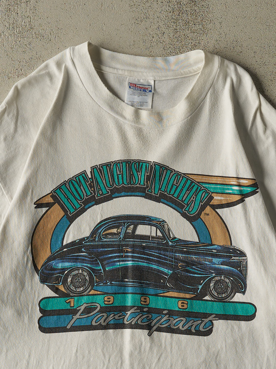 Vintage 96' White Hot August Nights Car Tee (L/XL)