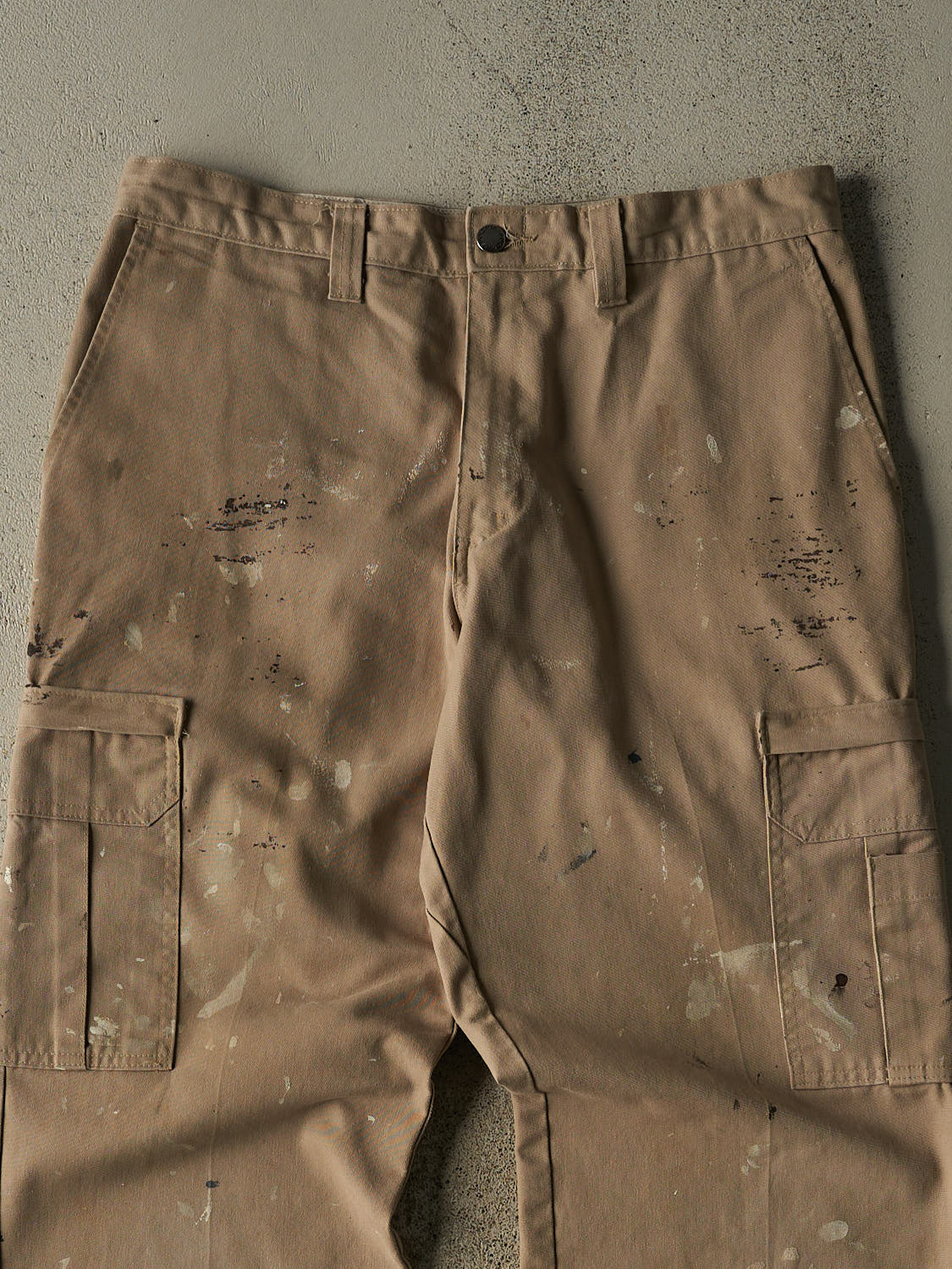 Vintage 90s Beige Dickies Cargo Work Pants (33x32.5)