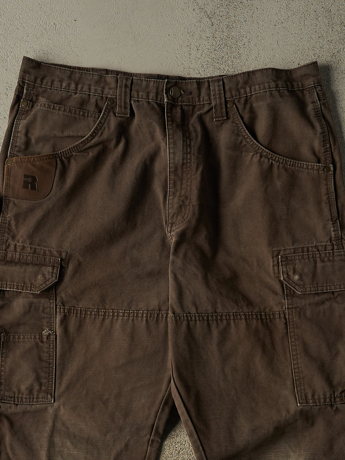 Vintage 90s Brown Wrangler Riggs Double Knee Carpenter Pants (37x33)
