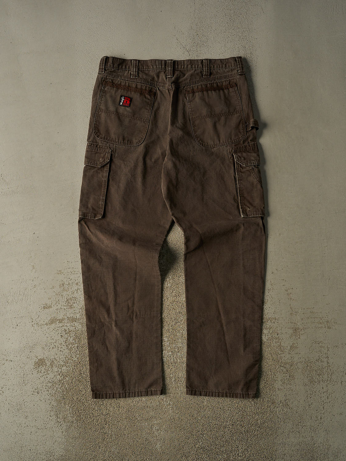 Vintage 90s Brown Wrangler Riggs Double Knee Carpenter Pants (37x33)