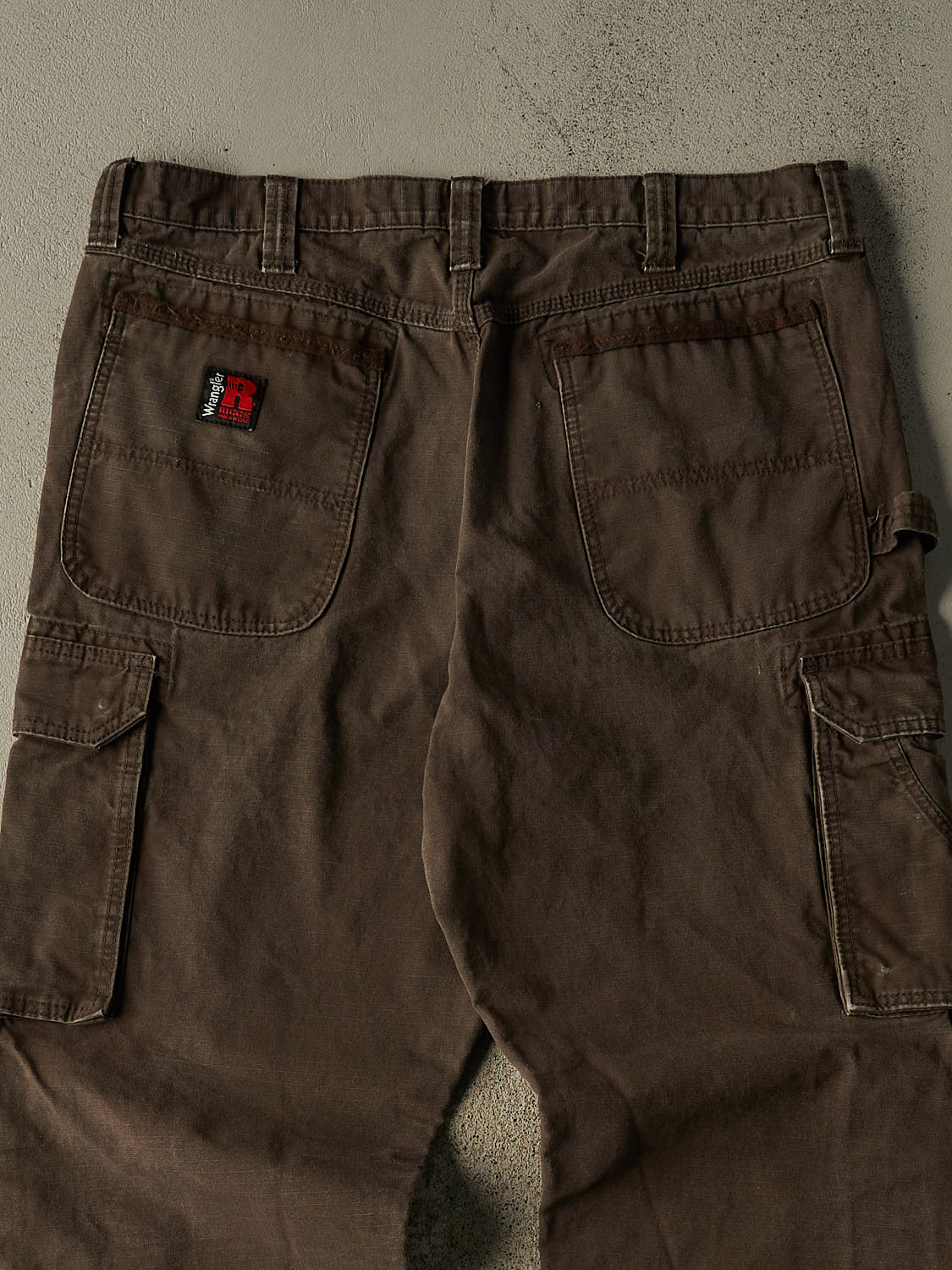 Vintage 90s Brown Wrangler Riggs Double Knee Carpenter Pants (37x33)