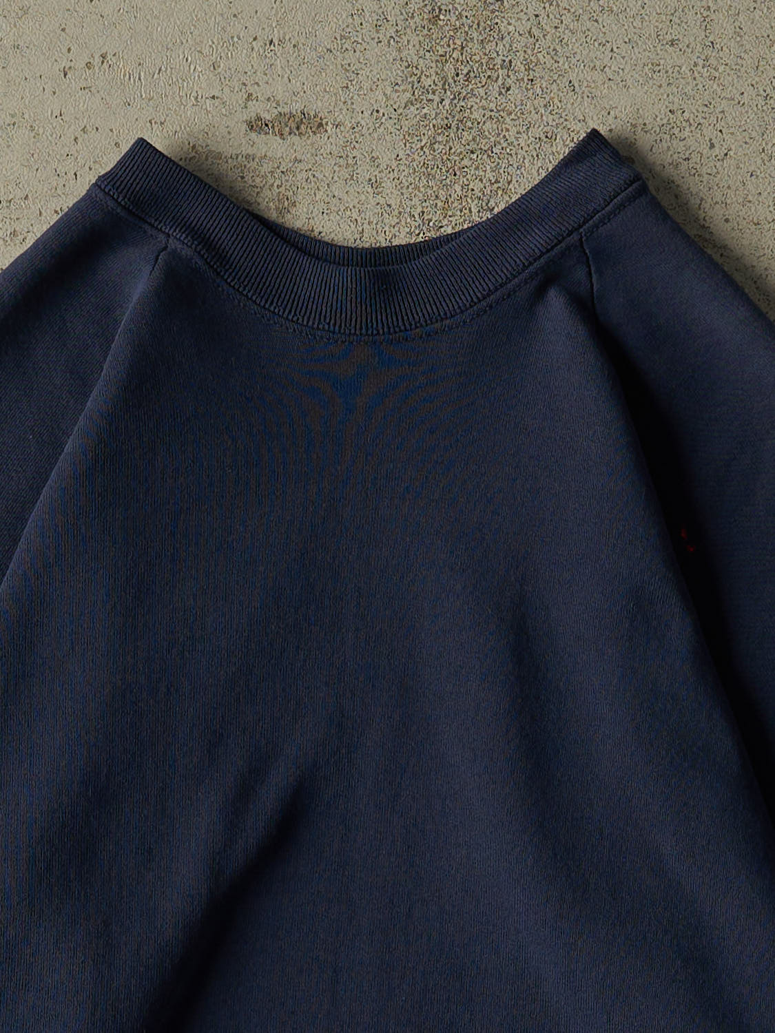 Vintage 80s Navy Blue Blank Crewneck (S)