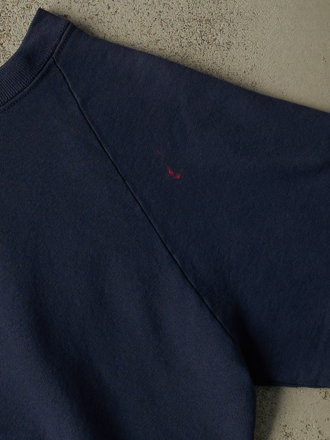 Vintage 80s Navy Blue Blank Crewneck (S)