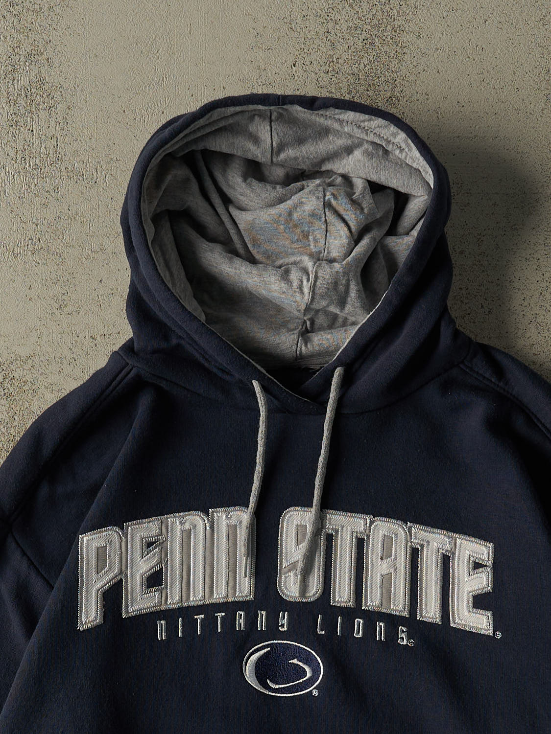 Vintage Y2K Navy Blue Penn State University Embroidered Hoodie (XL/XXL)
