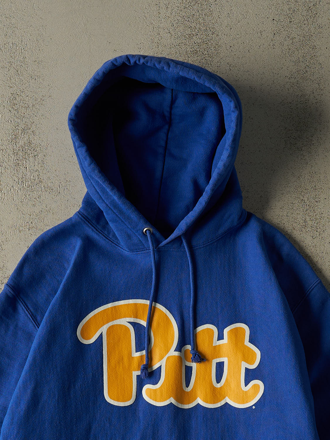 Vintage Y2K Blue Champion Reverse Weave University of Pittsburgh Hoodie (L/XL)