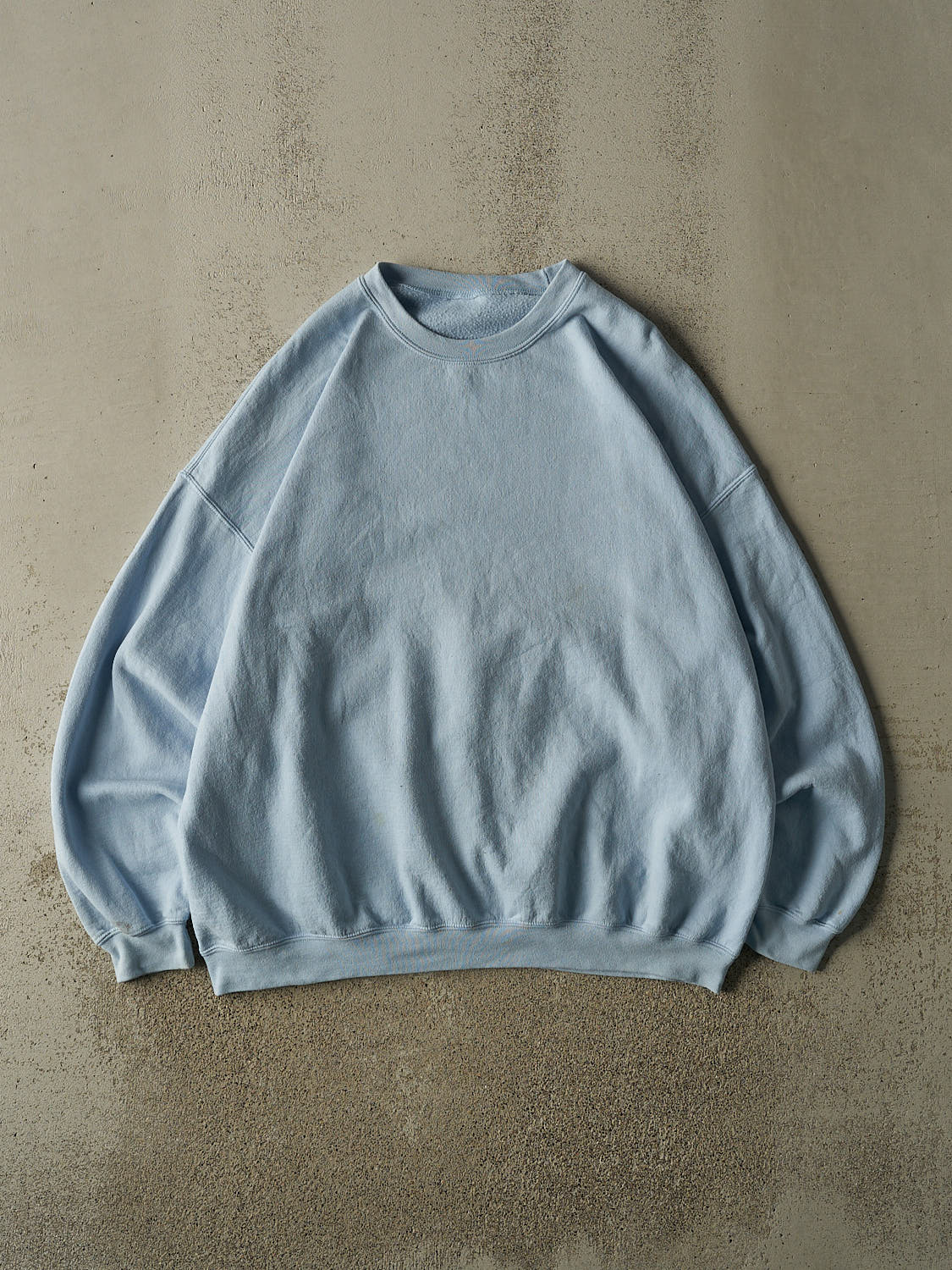 Vintage Y2K Baby Blue Blank Crewneck (XXL/XXXL)