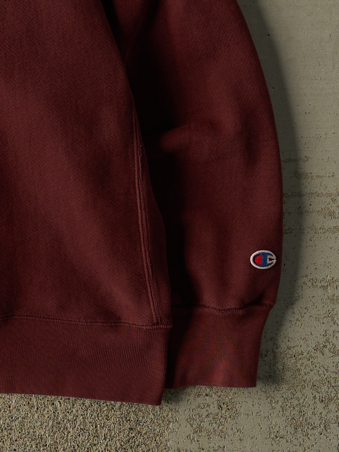 Vintage 90s Burgundy Champion Reverse Weave Football Crewneck (XL/XXL)
