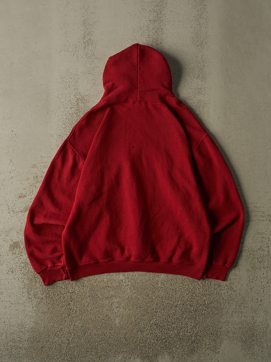 Vintage 90s Burgundy Russell Athletic Blank Hoodie (M/L)