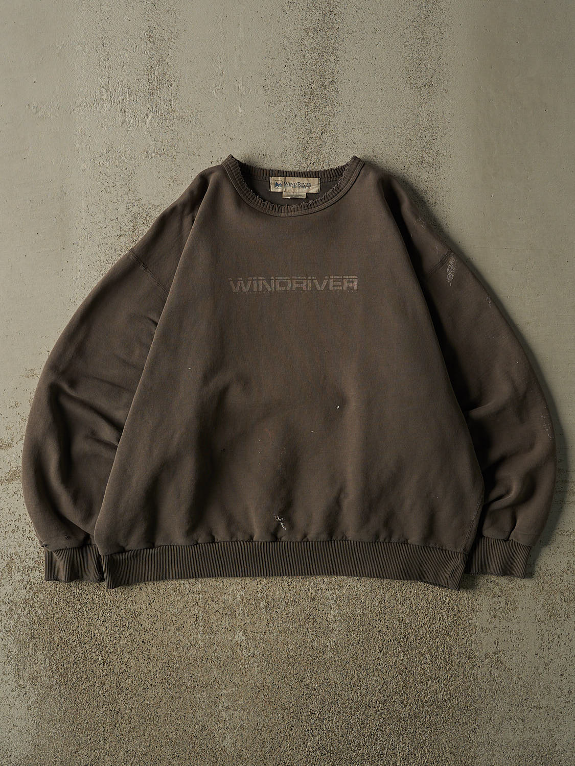 Vintage Y2K Green Wind River Logo Crewneck (L/XL)