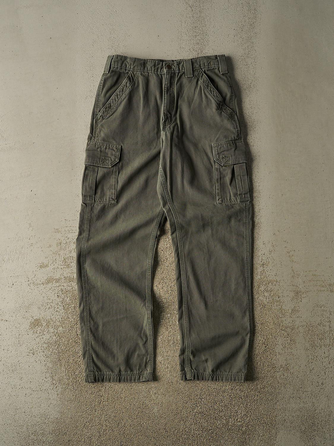 Vintage Y2K Green Carhartt Cargo Pants (31x30.5)
