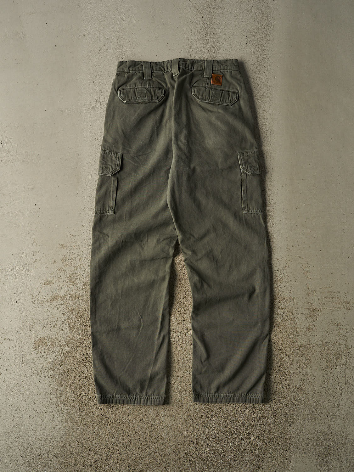 Vintage Y2K Green Carhartt Cargo Pants (31x30.5)