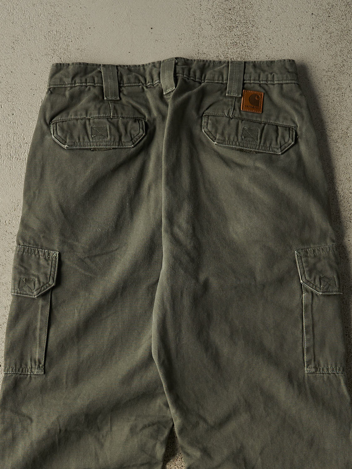 Vintage Y2K Green Carhartt Cargo Pants (31x30.5)