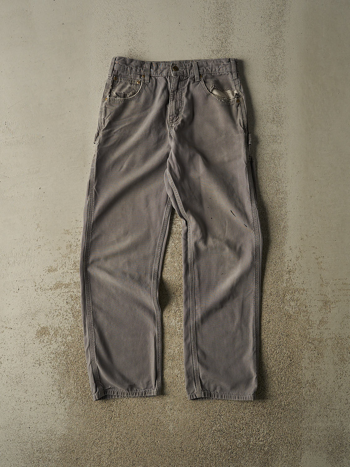 Vintage Y2K Grey Carhartt Carpenter Pants (30x31)