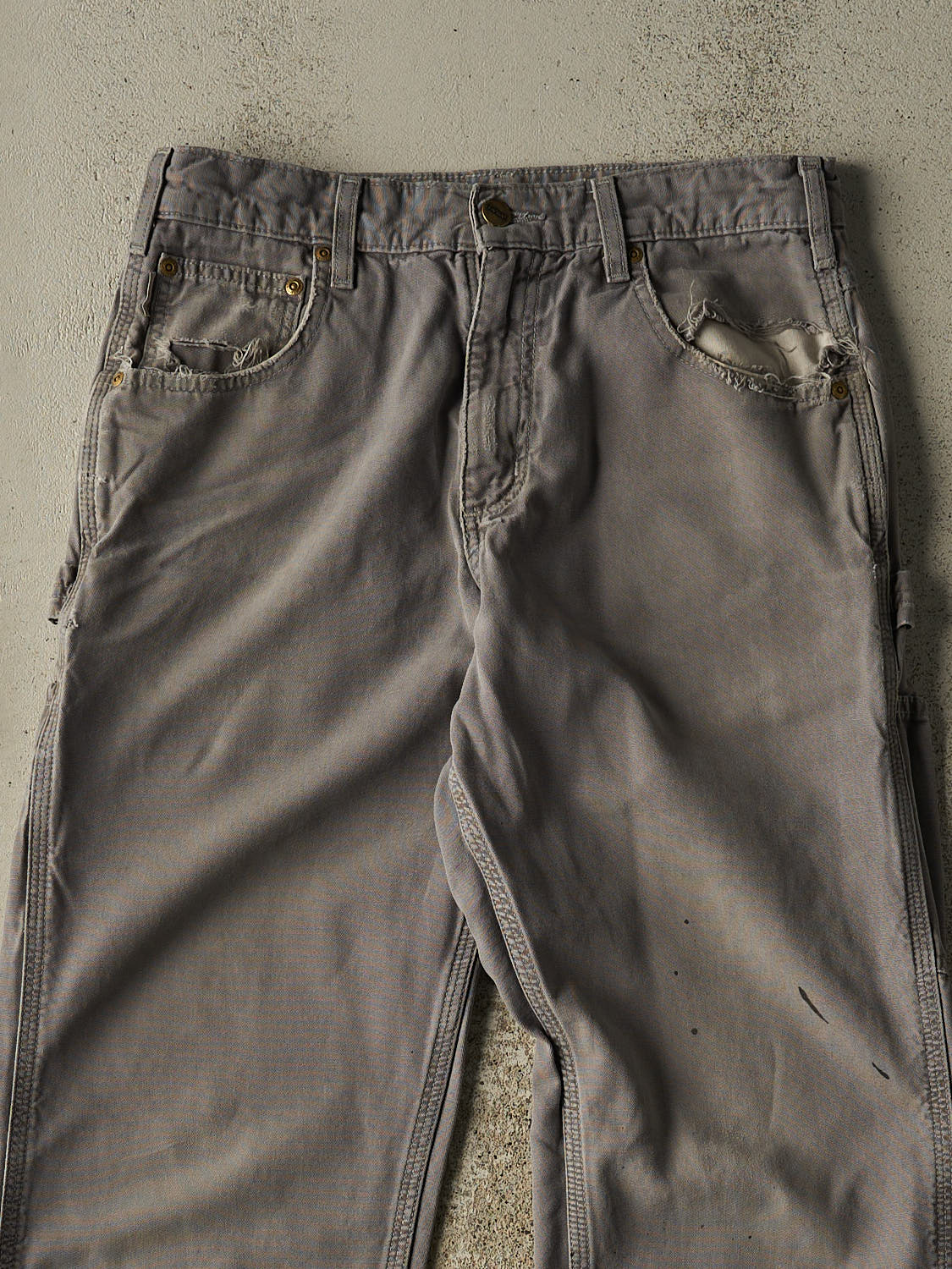 Vintage Y2K Grey Carhartt Carpenter Pants (30x31)