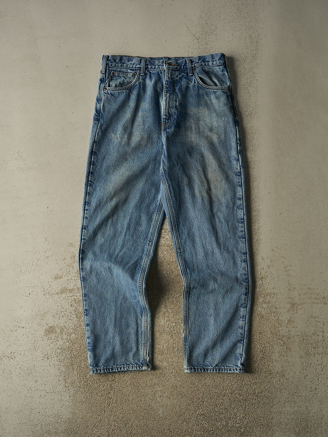 Vintage 90s Mid Wash Carhartt Blanket Lined Jeans (34x33.5)