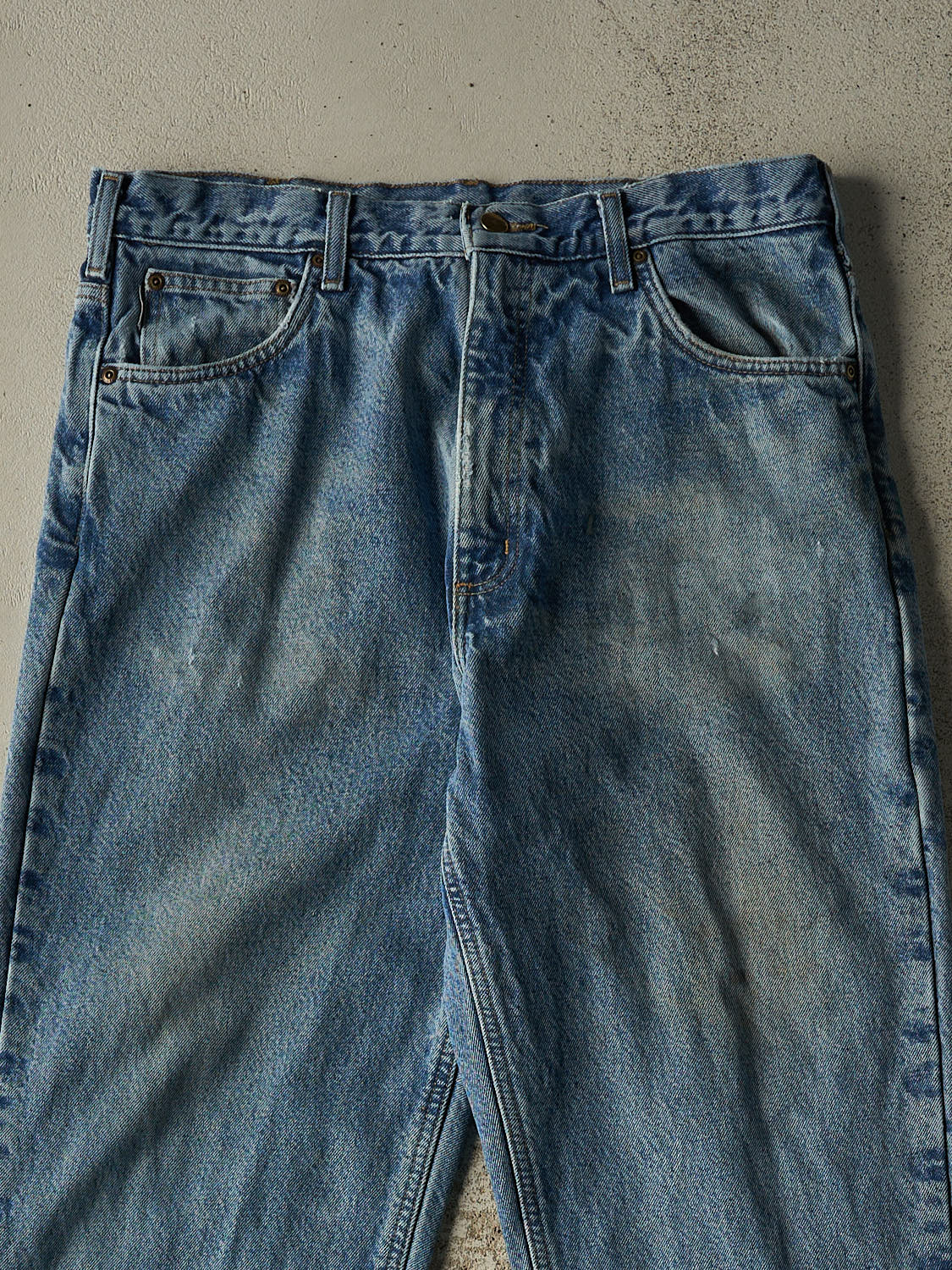 Vintage 90s Mid Wash Carhartt Blanket Lined Jeans (34x33.5)