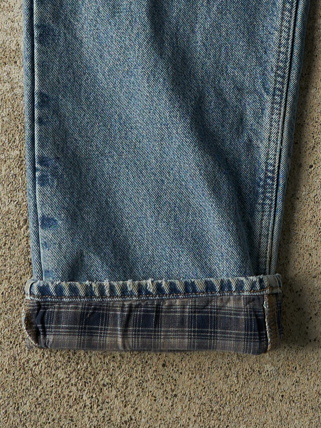 Vintage 90s Mid Wash Carhartt Blanket Lined Jeans (34x33.5)