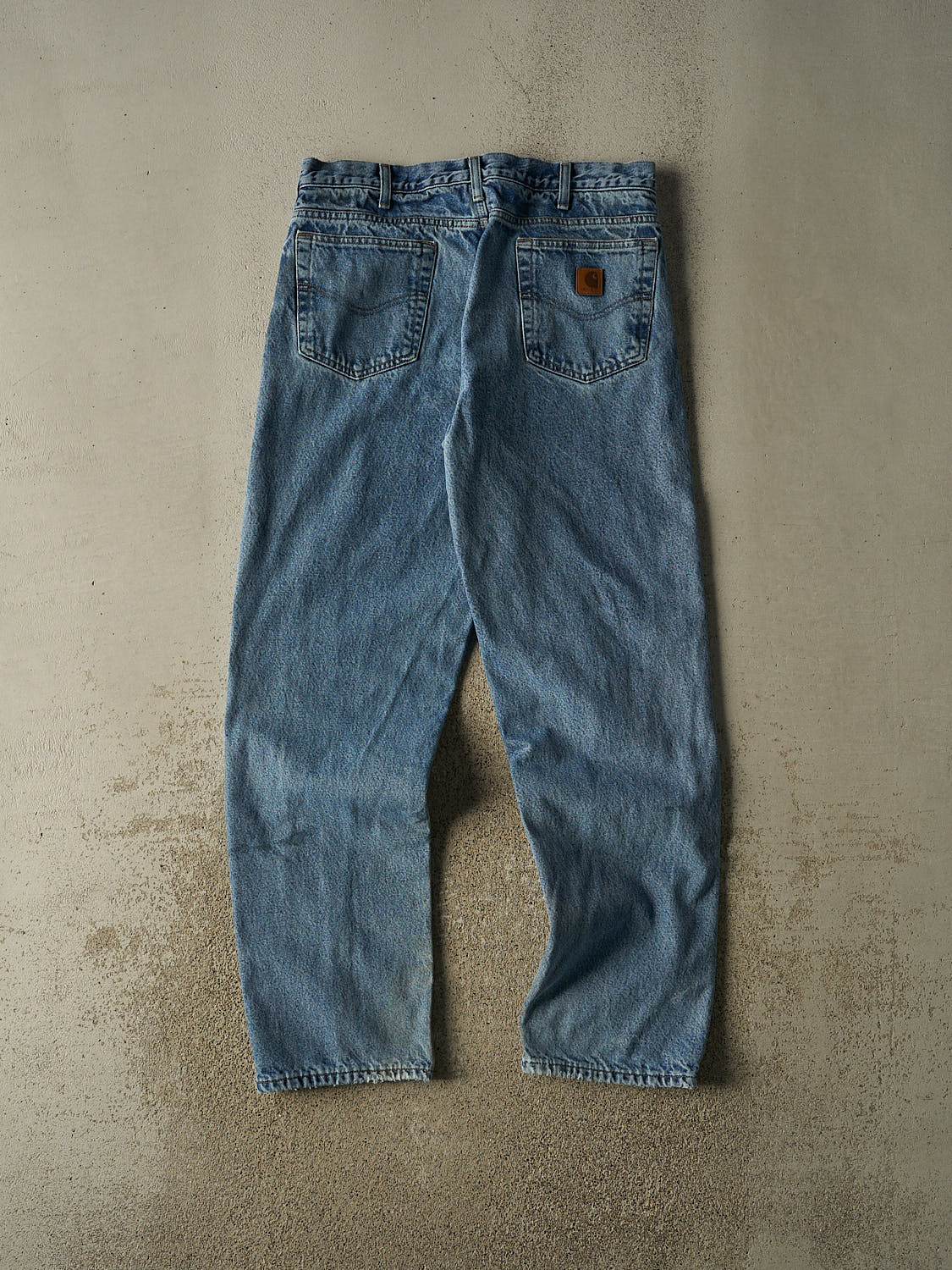 Vintage 90s Mid Wash Carhartt Blanket Lined Jeans (34x33.5)