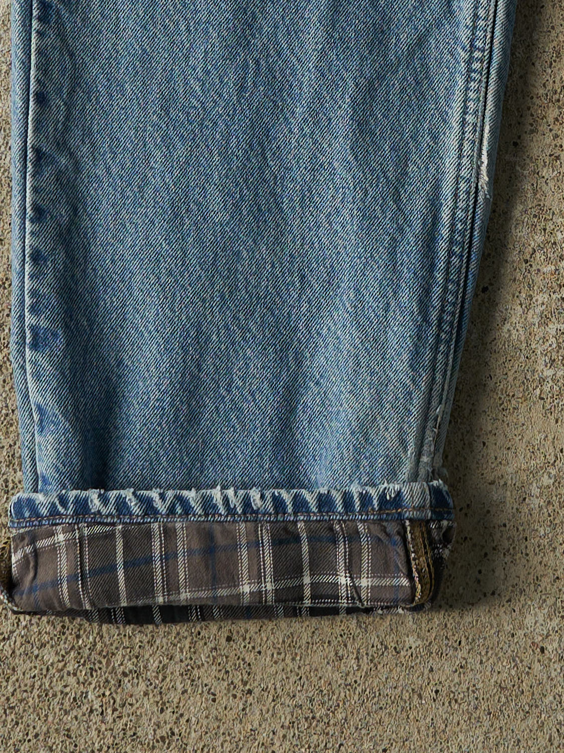 Vintage 90s Mid Wash Carhartt Blanket Lined Jeans (33x33.5)