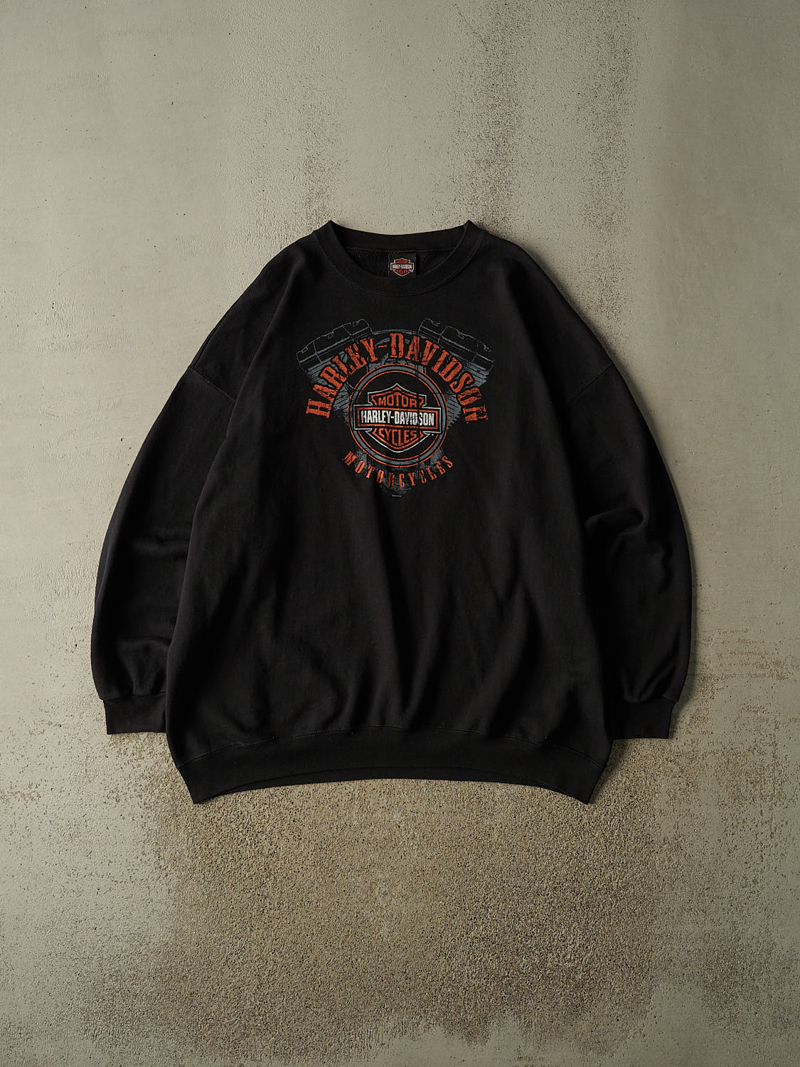 Vintage 13' Black Harley Davidson West Collingswood NJ Crewneck (XXL/XXXL)