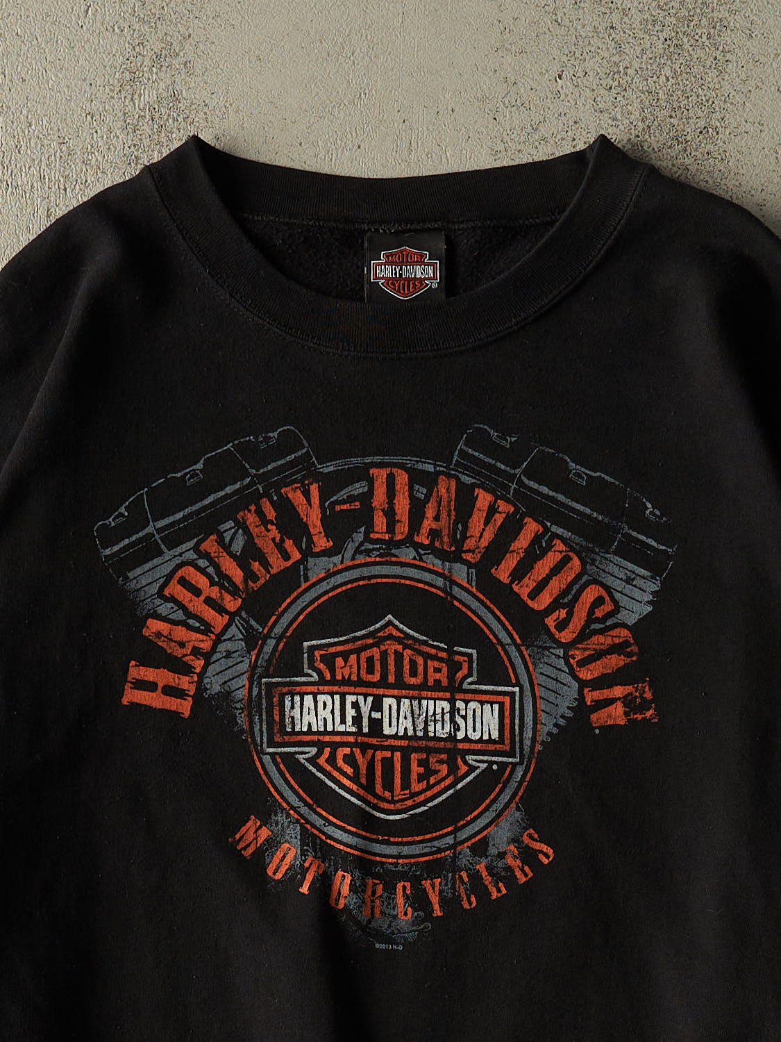 Vintage 13' Black Harley Davidson West Collingswood NJ Crewneck (XXL/XXXL)