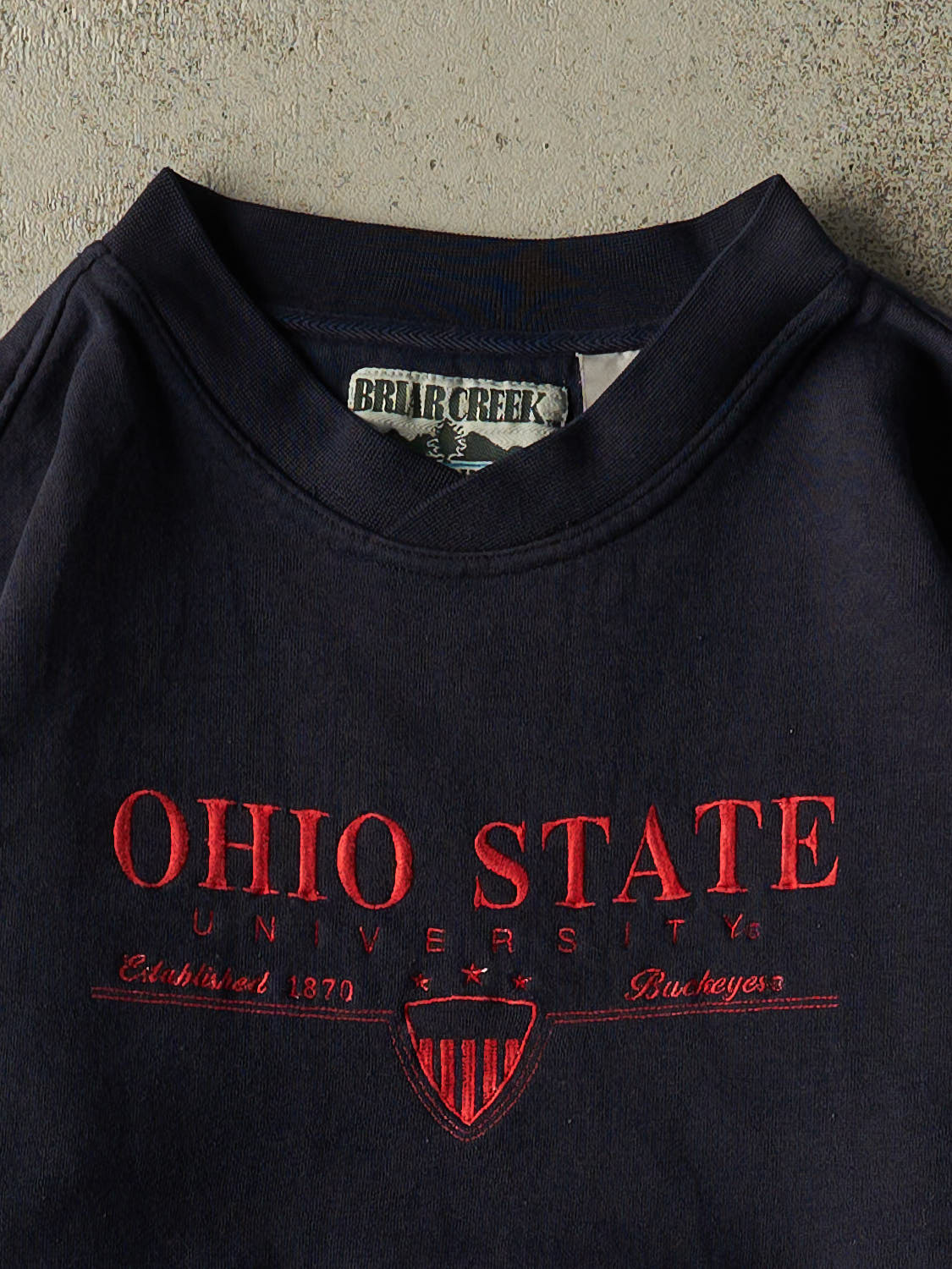 Vintage 90s Navy Blue Ohio State University Crewneck (L)