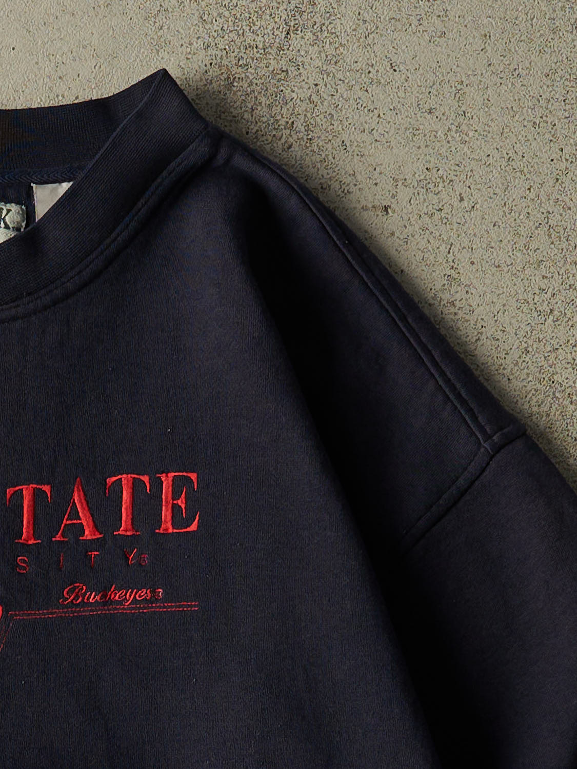 Vintage 90s Navy Blue Ohio State University Crewneck (L)