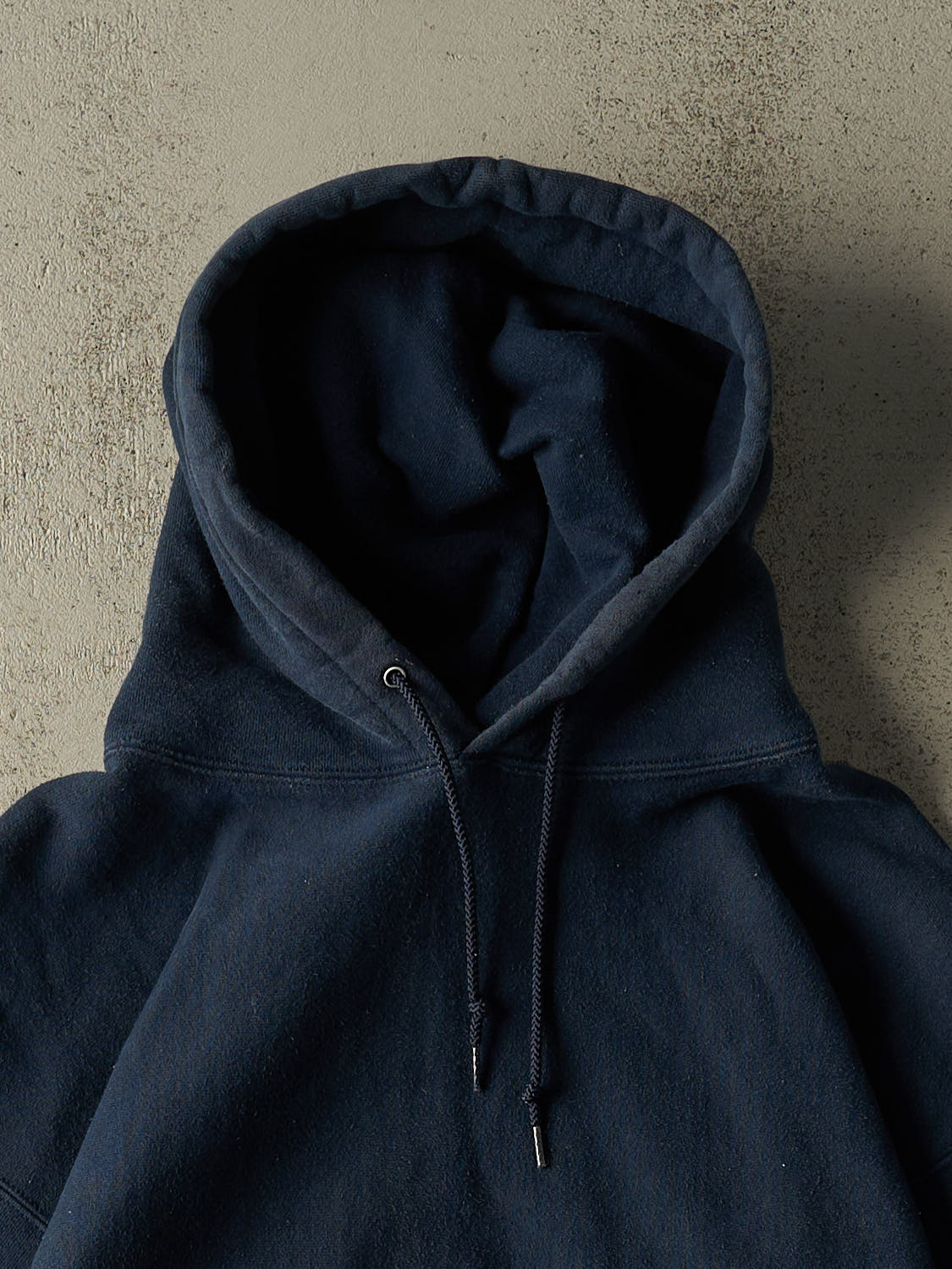 Vintage 90s Navy Blue Champion Reverse Weave Blank  Hoodie (XL/XXL)