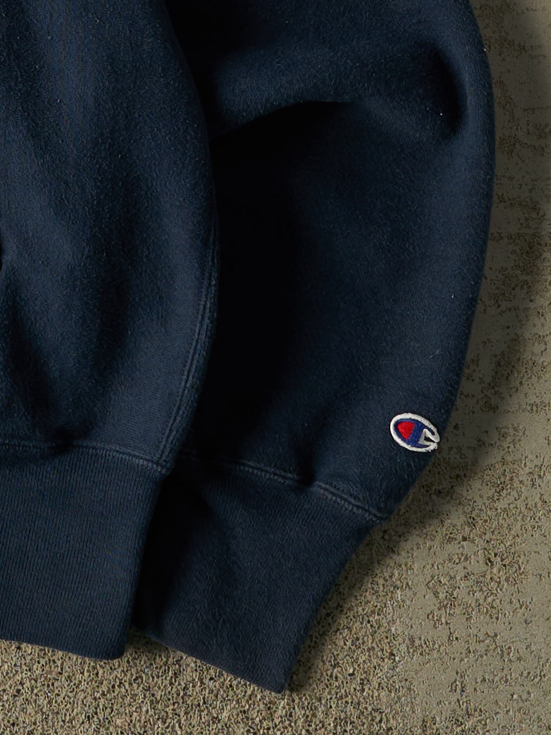 Vintage 90s Navy Blue Champion Reverse Weave Blank  Hoodie (XL/XXL)