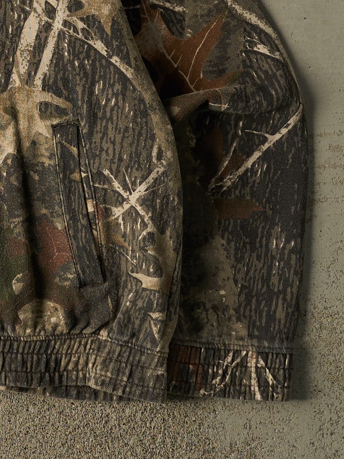 Vintage 90s Camo Old Mill Zip Up  Hoodie (XL/XXL)