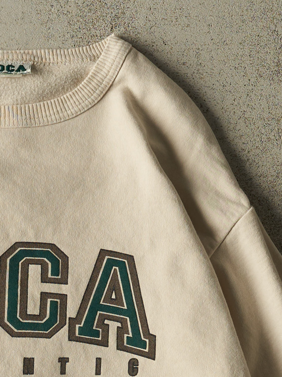 Vintage 90s Beige Boca  Crewneck (L/XL)