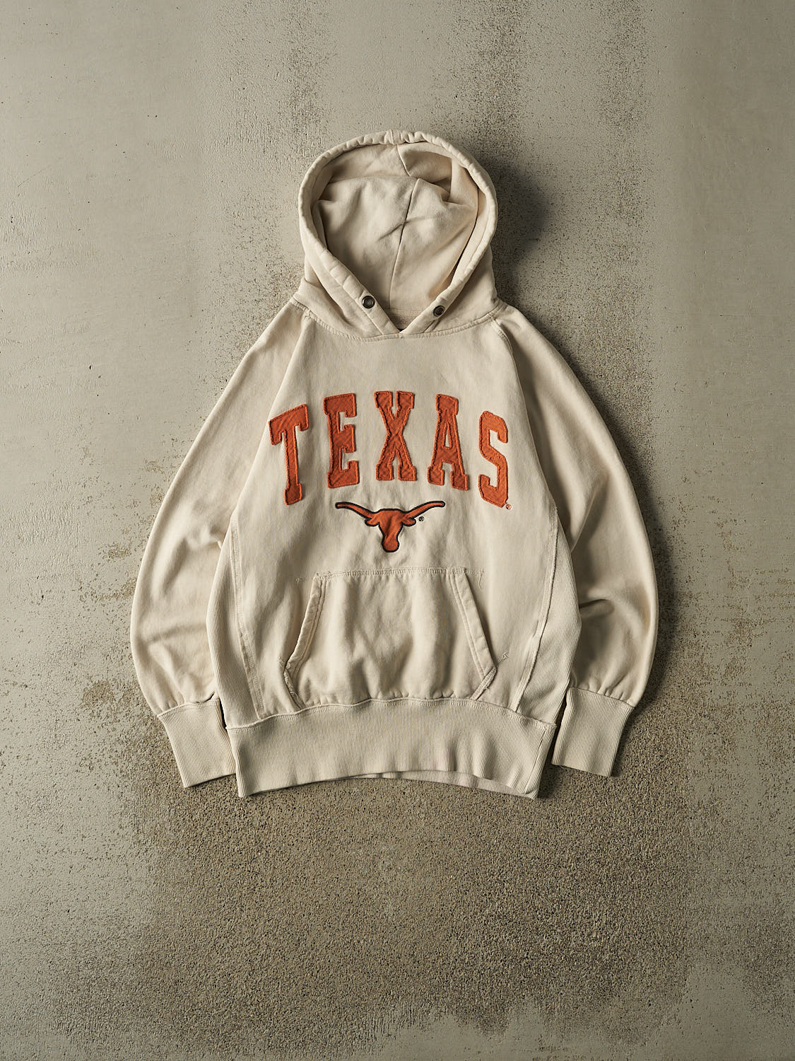 Vintage Y2K Beige University of Texas Hoodie (S)