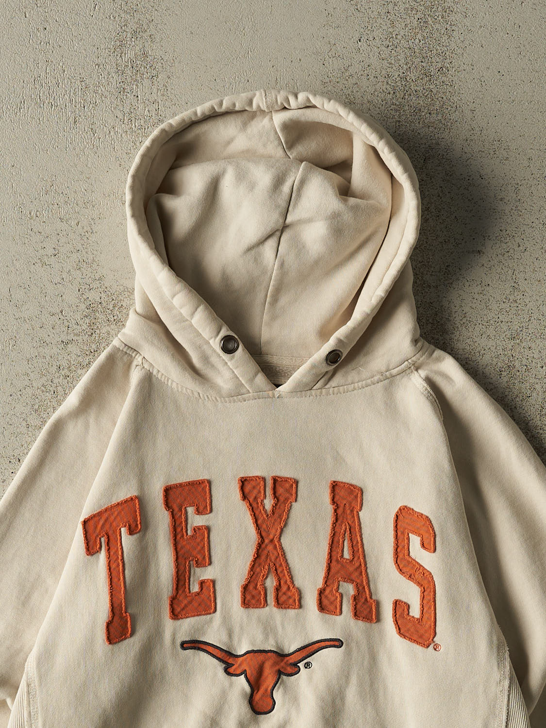 Vintage Y2K Beige University of Texas Hoodie (S)