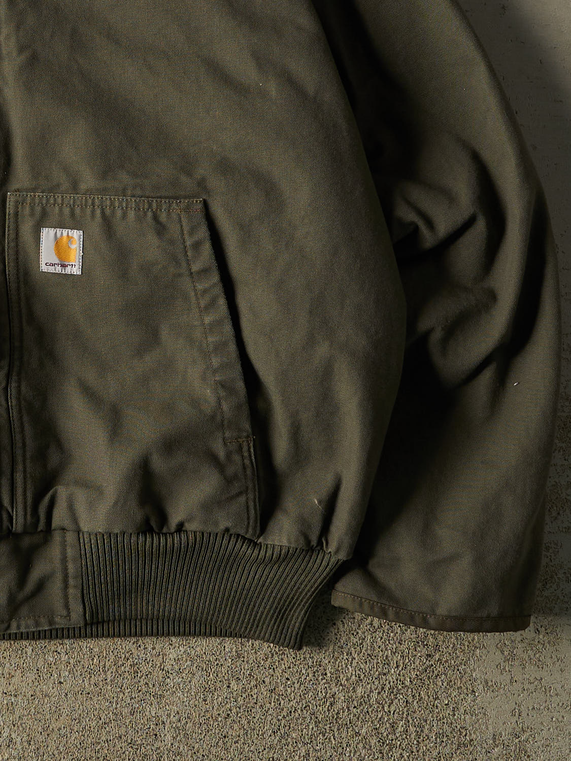 Vintage Y2K Green Carhartt Active Hooded Jacket (XL/XXL)
