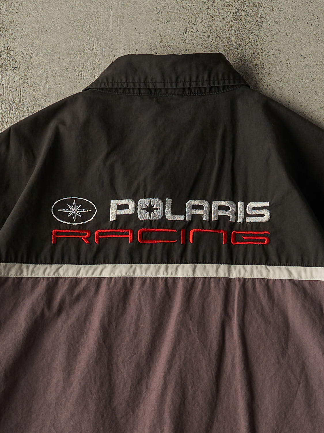 Vintage Y2K Black Polaris Racing Button Up Tee (XL/XXL)
