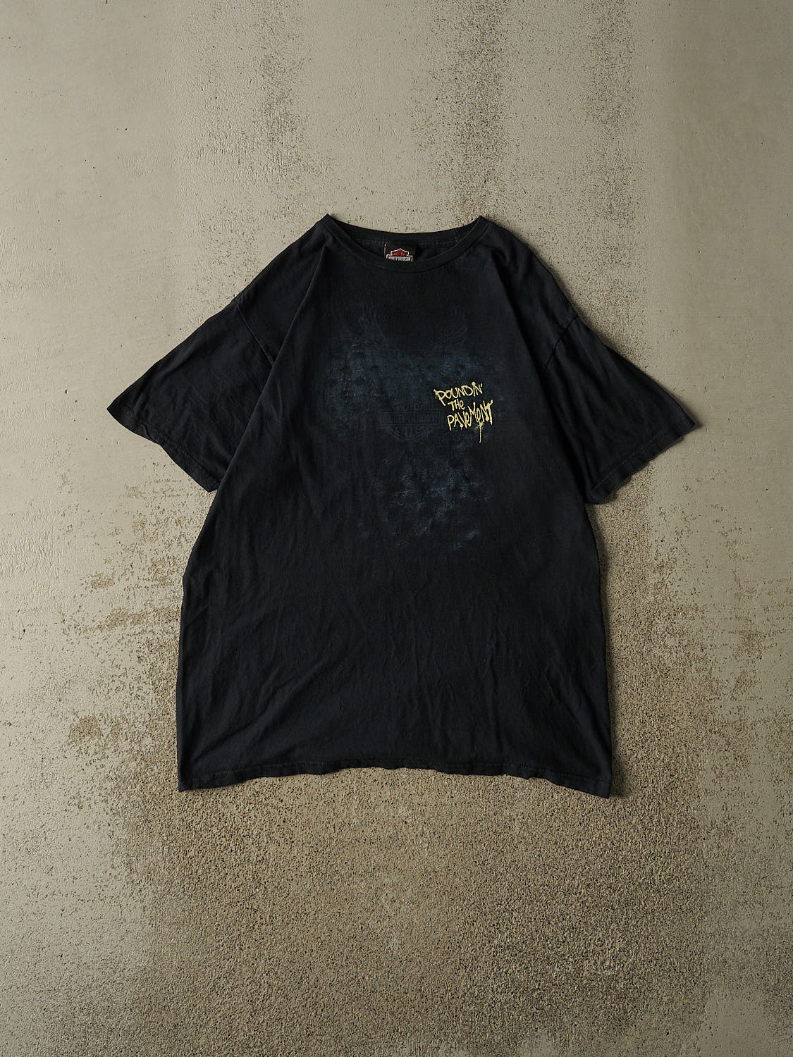 Vintage Y2K Black Harley Davidson Woodstock IL  Tee (L)