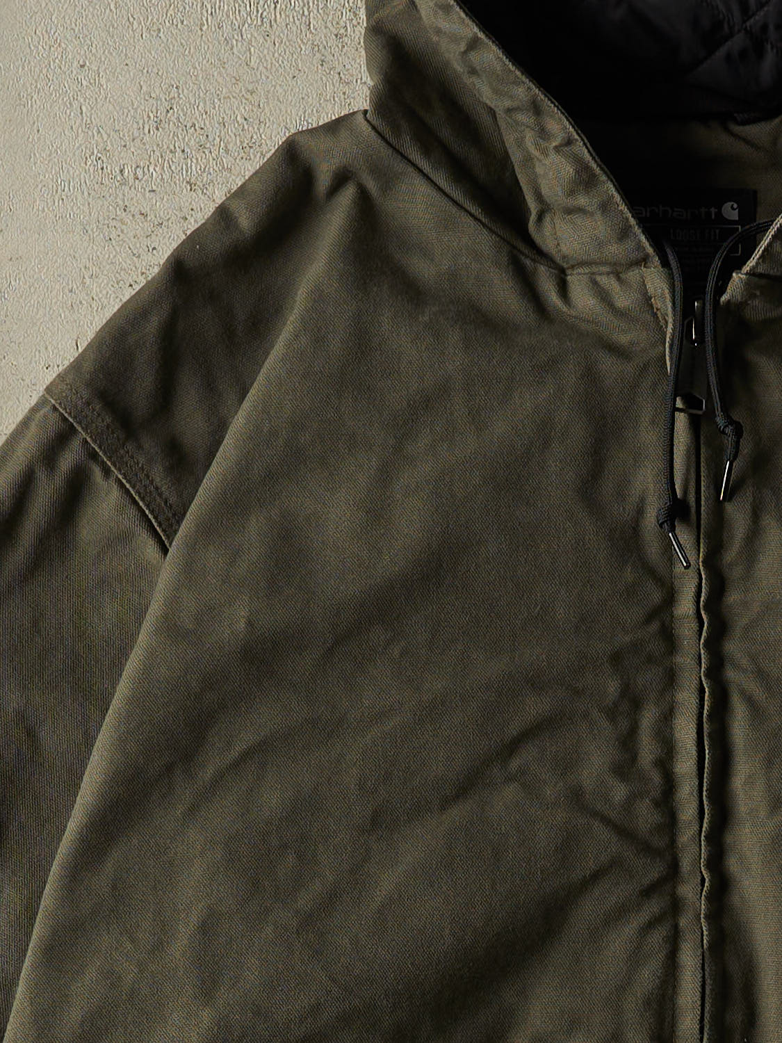 Vintage Y2K Green Carhartt Active Hooded Jacket (XL/XXL)